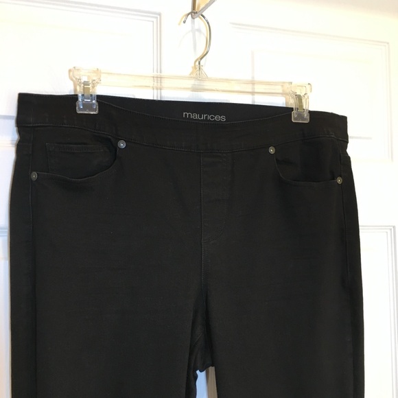 Maurice’s Black PullOn Stretch Jean Size 18 Reg - Picture 3 of 6